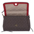 Michael Kors Jet Set Medium Convertible Pouchette Crossbody Brown Red Metallic Michael Kors Handbags & Purses